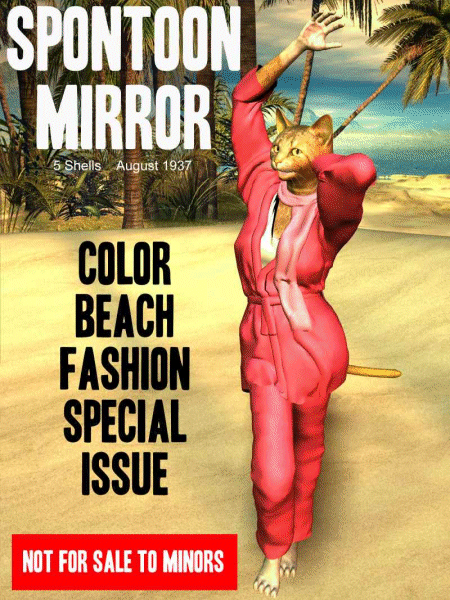 MIRROR Color Beach Fashion Special issue - art by Antonia Tiger