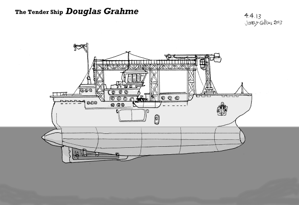 The Seaplane Tender ship: "Douglas Grahme" (Spontoon Island setting) - by Jerry Collins
