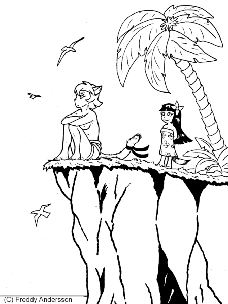 Angelica found by Kama - pencils by Frederik K.T. Anderson; inks by Simon Barber