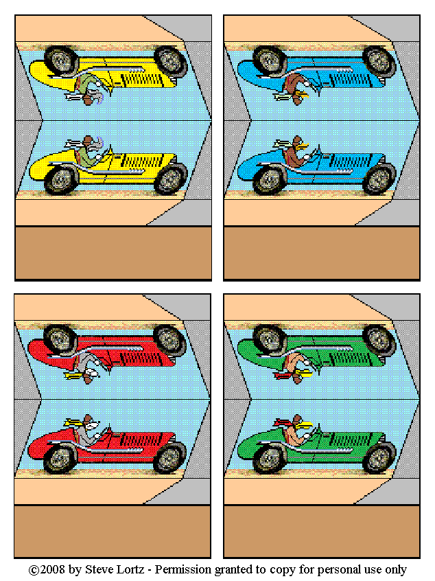 Cardstock auto racers - by Steve Lortz
