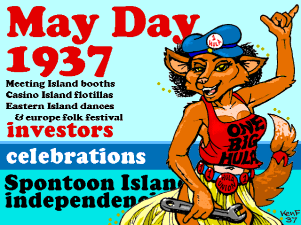 Hula Union May Day poster 1937