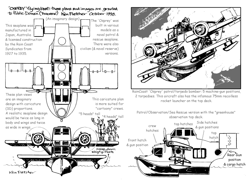 'Osprey' seaplane design sheet