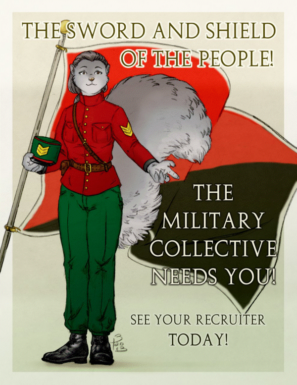 Recruiting Poster 1938 Rain Island Military Collective