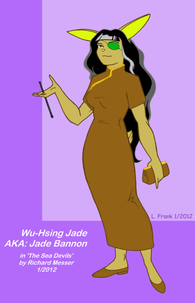 Wu Hsing Jade (Jade Bannon) - art by L. Frank - character by Richard Messer