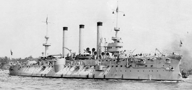 US cruiser Brooklyn as RINS Raven