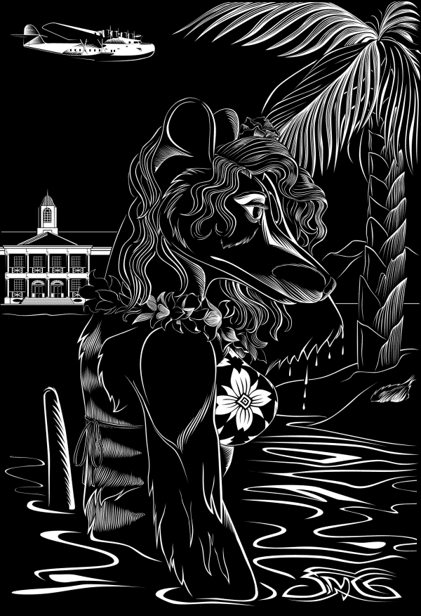 "Tiki-Thylacine" by Stuart McCarthy