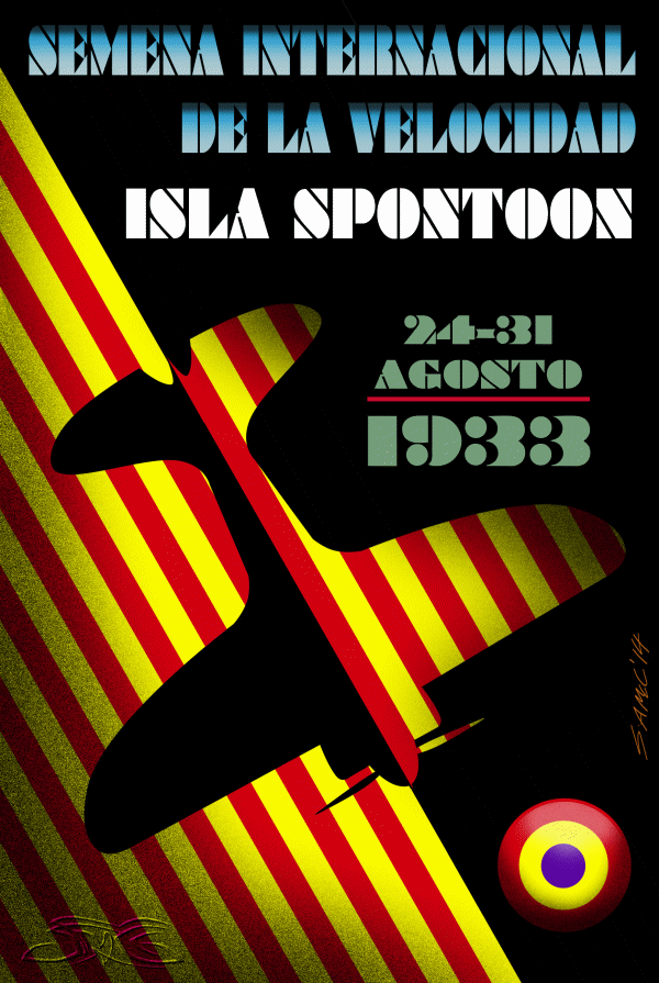Poster - Spontoon Week 1933 - in Spanish - by Stuart McCarthy