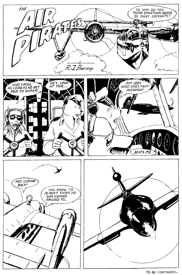 The Air Pirates page 1 by R.J. Bartrop