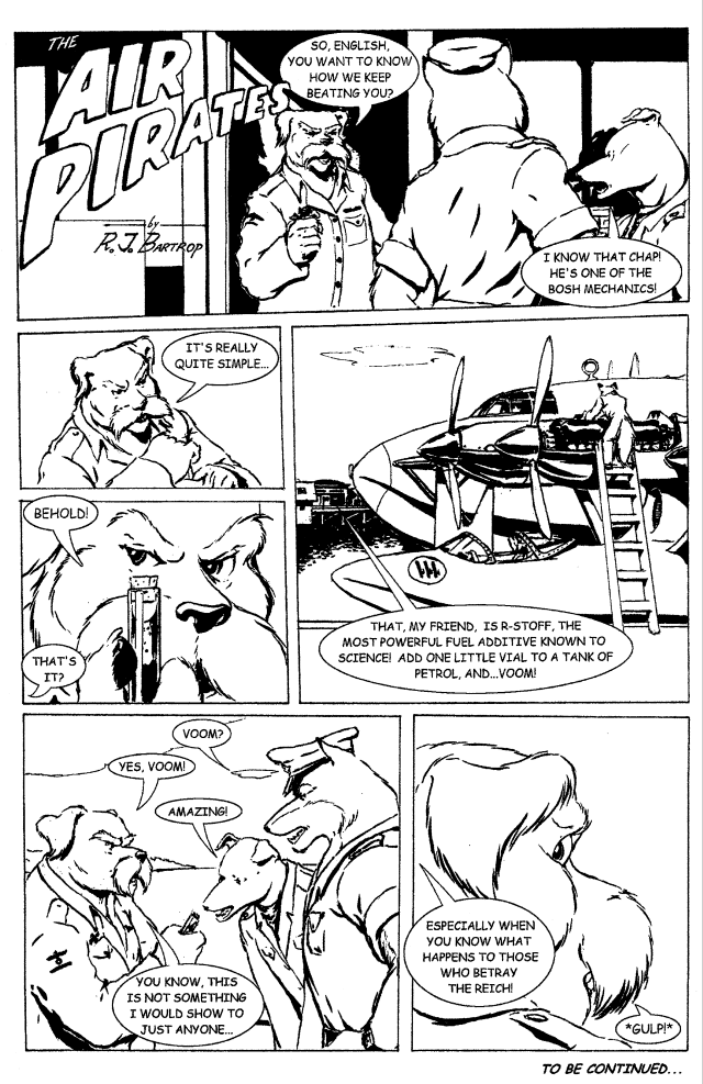 "Air Pirates" page 3 - by R.J. Bartrop
