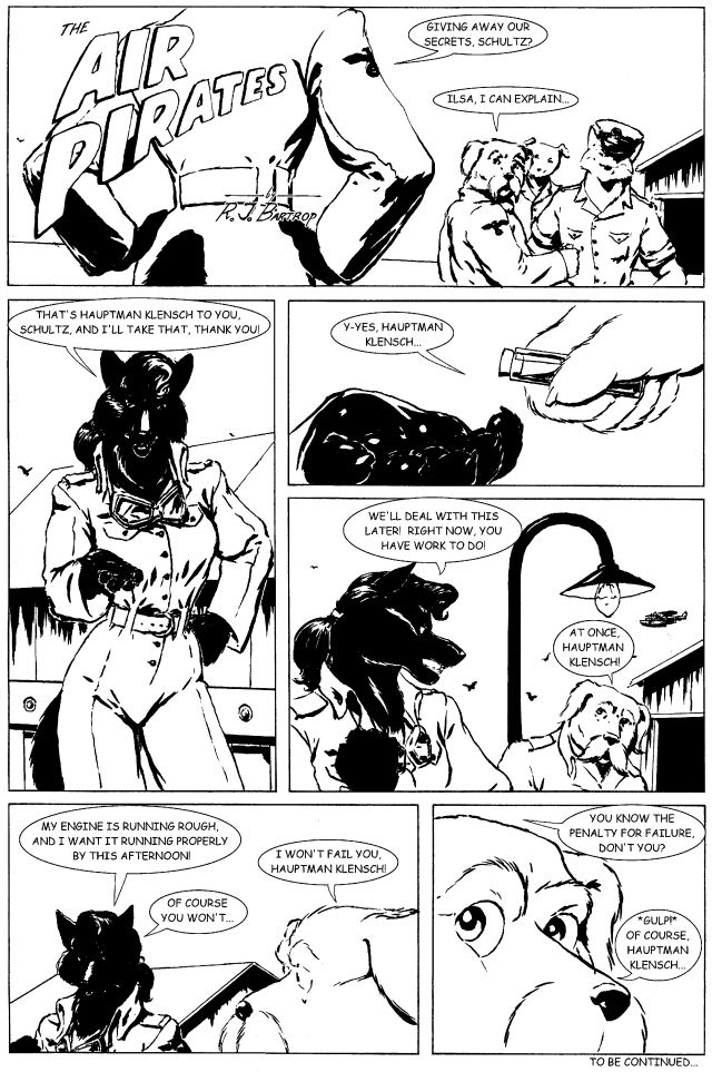 "The Air Pirates" page 4 - by R.J. Bartrop