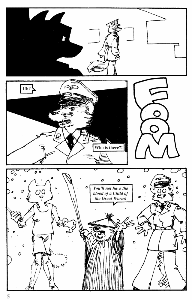 "Young Zeichner's Encounters" comic strip page 5 - by S. A. Gallacci