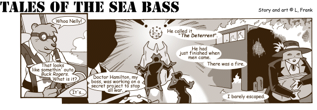Tales of the Sea Bass comic strip 7 small - by l. Frank