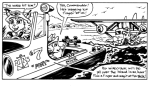 Edy (& crew) tow a seaplane (with crashboat) (RINS - Spontoon Lagoon) (thumbnail art) - Art by Ken Fletcher