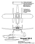 Ercorsair 105-S floatplane 3-view (thumbnail) - by Mitch Marmel)