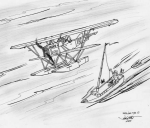 Nakajima Type 15 - maritime recon floatplane (thumbnail) - Art by Jim Groat