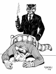 Ni Peng Wum and the late Joey 'No Nose' Lupone (from Chapter 109 Luck of the Dragon) (Thumbnail) - art by Kjartan - characters by Walt Reimer