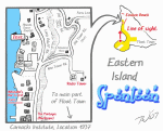 Color map "Float Town" Eastern Island, Spontoon Atoll (thumbnail) by Taral Wayne