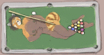 Pooltable Art (an unauthorized painting of Wo Shin) - Art by Seth C. Triggs
