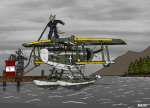 "Tales of the Airpost: Refueling the Seaplane - North Great Lakes region of Strelka" (thumbnail art) - by Daniel Salgues
